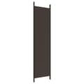 Miniatyrbillede 6 af 8: vidaXL 3-panels rumdeler 150x200 cm stof brun