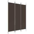 Miniatyrbillede 1 af 8: vidaXL 3-panels rumdeler 150x200 cm stof brun