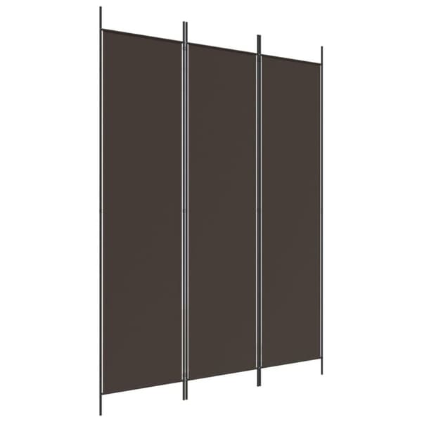 vidaXL 3-panels rumdeler 150x200 cm stof brun