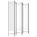 Miniatyrbillede 5 af 8: vidaXL 6-panels rumdeler 240x220 cm stof hvid