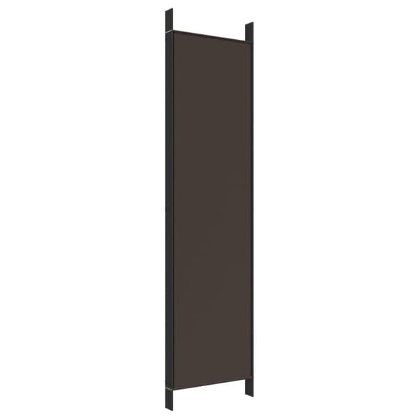 vidaXL 5-panels rumdeler 250x200 cm stof brun