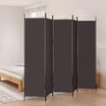 Miniatyrbillede 2 af 8: vidaXL 5-panels rumdeler 250x200 cm stof brun