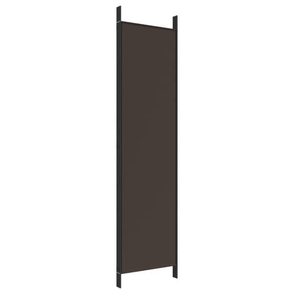 vidaXL 4-panels rumdeler 200x200 cm stof brun