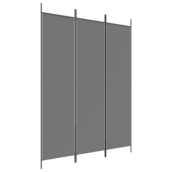 vidaXL 3-panels rumdeler 150x200 cm stof antracitgrå