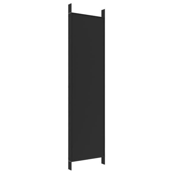 vidaXL 5-panels rumdeler 250x200 cm stof sort