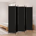 Miniatyrbillede 2 af 8: vidaXL 5-panels rumdeler 250x200 cm stof sort
