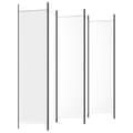 Miniatyrbillede 5 af 8: vidaXL 6-panels rumdeler 300x200 cm stof hvid