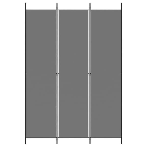 vidaXL 3-panels rumdeler 150x220 cm stof antracitgrå