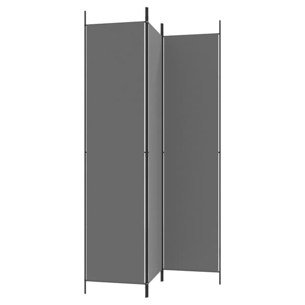 vidaXL 3-panels rumdeler 150x220 cm stof antracitgrå