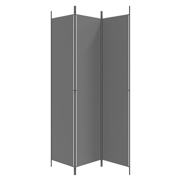 vidaXL 3-panels rumdeler 150x220 cm stof antracitgrå