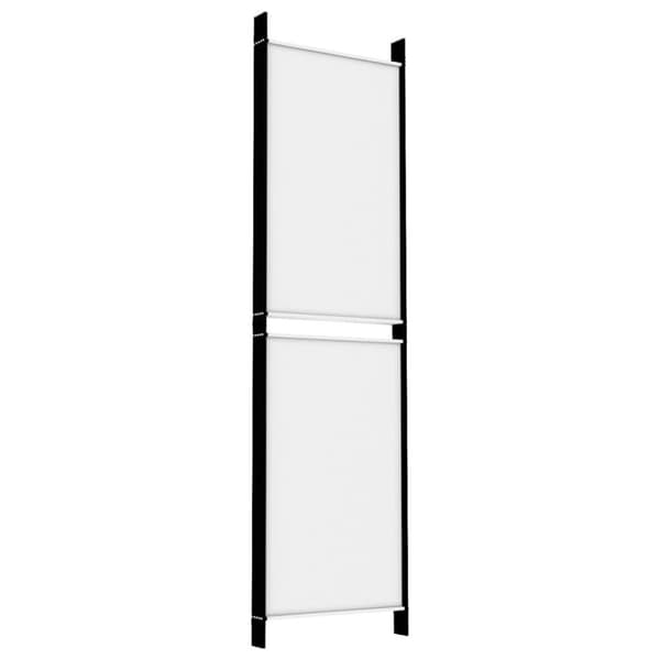 vidaXL 5-panels rumdeler 250x180 cm stof hvid