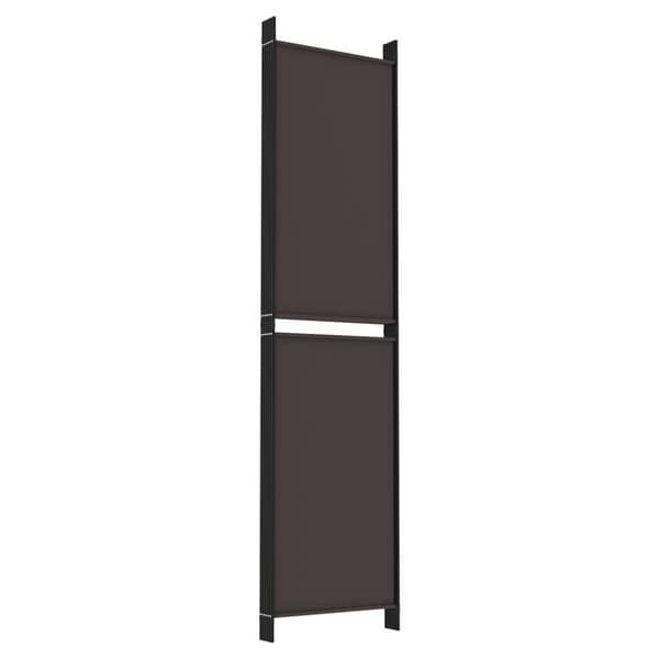 vidaXL 5-panels rumdeler 250x200 cm stof brun