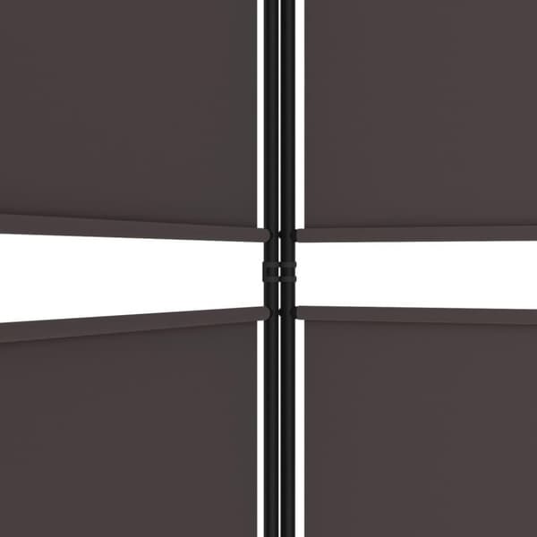 vidaXL 5-panels rumdeler 250x200 cm stof brun