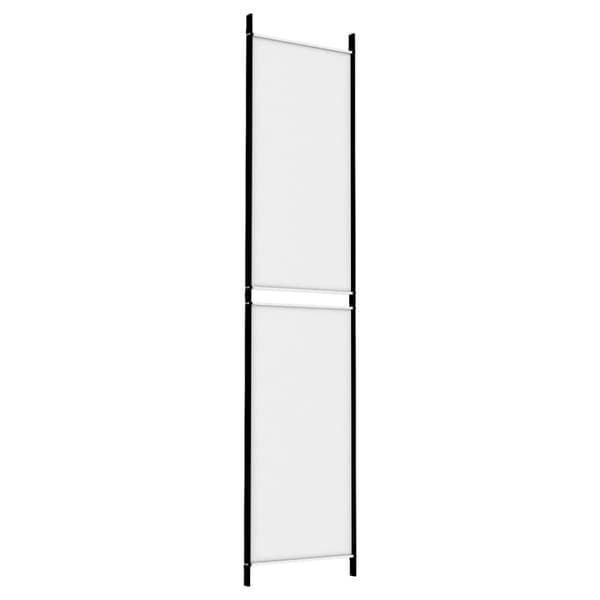 vidaXL 3-panels rumdeler 150x220 cm stof hvid