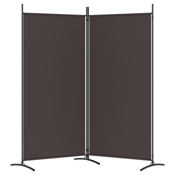 vidaXL 2-panels rumdeler 175x180 cm stof brun