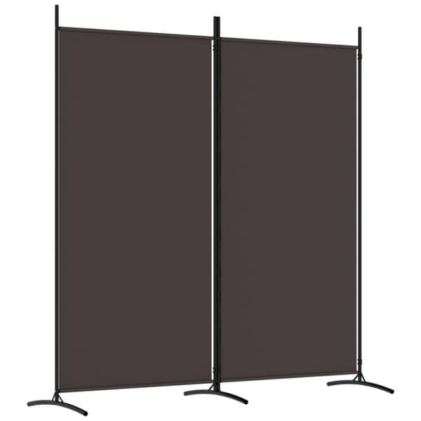 vidaXL 2-panels rumdeler 175x180 cm stof brun