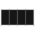 Miniatyrbilde 3 av 8: vidaXL Romdeler 4 paneler svart 346x180 cm stoff