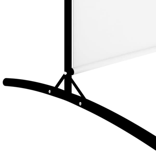 vidaXL Romdeler med 5 paneler hvit 433x180 cm stoff
