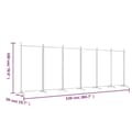 Miniatyrbilde 8 av 8: vidaXL Romdeler med 6 paneler antrasitt 520x180 cm stoff