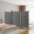 Miniatyrbilde 2 av 8: vidaXL Romdeler med 6 paneler antrasitt 520x180 cm stoff