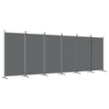 Miniatyrbilde 1 av 8: vidaXL Romdeler med 6 paneler antrasitt 520x180 cm stoff