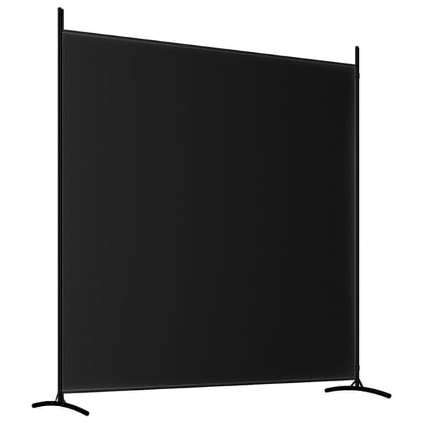 vidaXL Rumsavdelare 2 paneler 348x180 cm svart tyg
