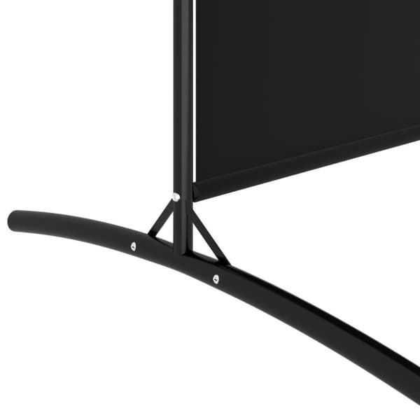 vidaXL Romdeler 4 paneler svart 698x180 cm stoff