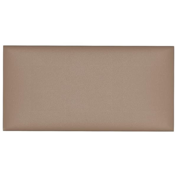 vidaXL Väggpaneler 12 st cappuccino 30x15 cm konstläder 0,54 m²