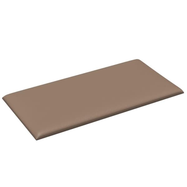 vidaXL Väggpaneler 12 st cappuccino 30x15 cm konstläder 0,54 m²