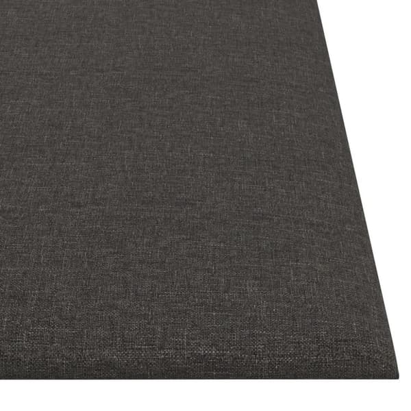 vidaXL Väggpaneler 12 st mörkgrå 30x30 cm tyg 1,08 m²