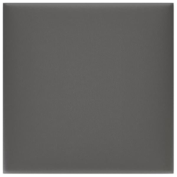 vidaXL Väggpaneler 12 st grå 30x30 cm konstläder 1,08 m²