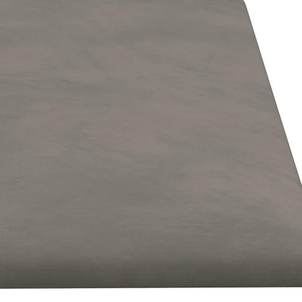 vidaXL Väggpaneler 12 st ljusgrå 60x15 cm sammet 1,08 m²