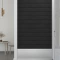 Miniatyrbild 4 av 9: vidaXL Väggpaneler 12 st Svart 60x15 cm sammet 1,08 m²
