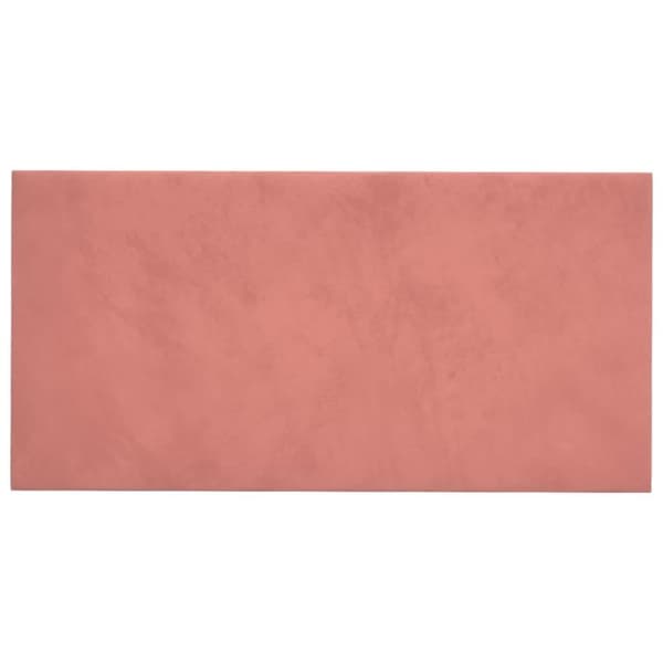 vidaXL Väggpaneler 12 st rosa 60x30 cm sammet 2,16 m²