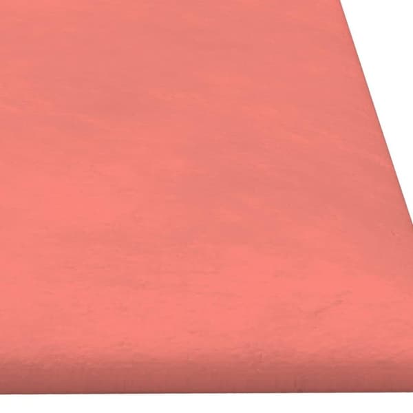 vidaXL Väggpaneler 12 st rosa 90x30 cm sammet 3,24 m²