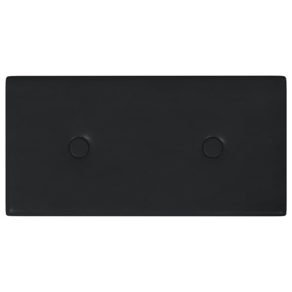 vidaXL Väggpaneler 12 st svart 30x15 cm konstläder 0,54 m²