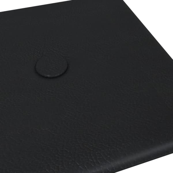 vidaXL Väggpaneler 12 st svart 30x15 cm konstläder 0,54 m²