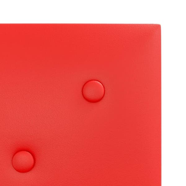 vidaXL Väggpaneler 12 st röd 30x30 cm konstläder 1,08 m²
