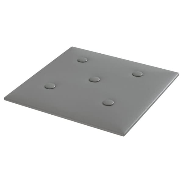 vidaXL Väggpaneler 12 st grå 30x30 cm konstläder 1,08 m²