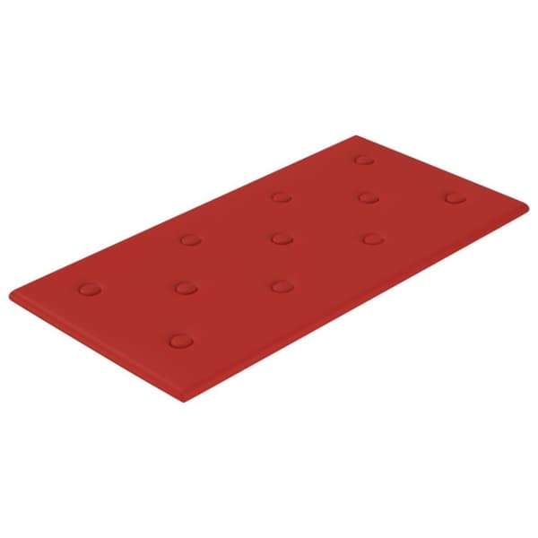 vidaXL Väggpaneler 12 st vinröd 60x30 cm konstläder 2,16 m²