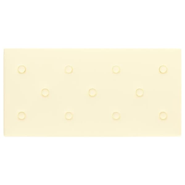 vidaXL Väggpaneler 12 st gräddvit 60x30 cm konstläder 2,16 m²