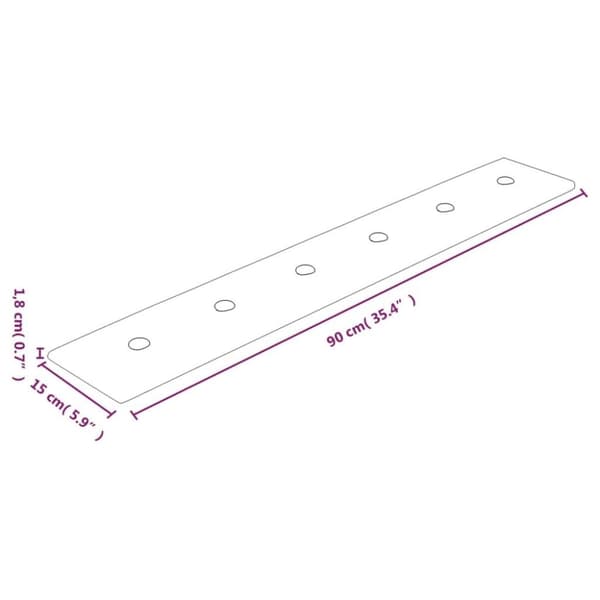 vidaXL Väggpaneler 12 st röd 90x15 cm konstläder 1,62 m²