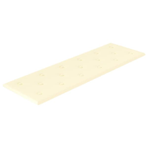vidaXL Väggpaneler 12 st gräddvit 90x30 cm konstläder 3,24 m²