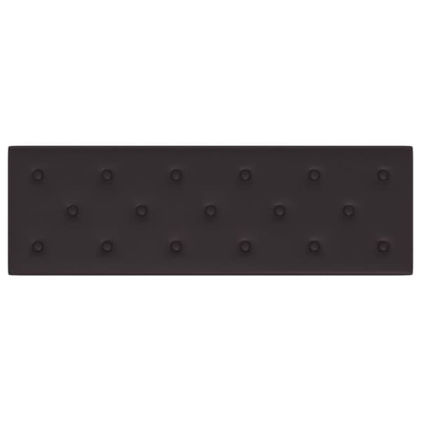 vidaXL Väggpaneler 12 st svart 90x30 cm konstläder 3,24 m²