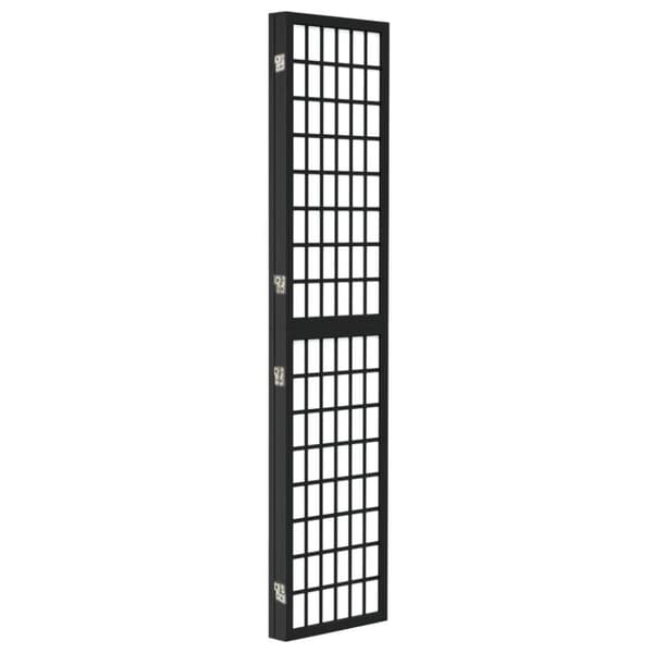 vidaXL Sammenleggbar romdeler 3 paneler japansk stil 120x170 cm svart