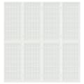Miniatyrbilde 3 av 9: vidaXL Sammenleggbar romdeler 4 paneler japansk stil 160x170 cm hvit