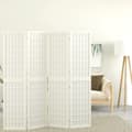 Miniatyrbilde 9 av 9: vidaXL Sammenleggbar romdeler 4 paneler japansk stil 160x170 cm hvit