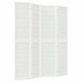 Miniatyrbilde 2 av 9: vidaXL Sammenleggbar romdeler 4 paneler japansk stil 160x170 cm hvit