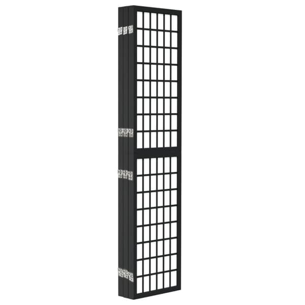 vidaXL Sammenleggbar romdeler 6 paneler japansk stil 240x170 cm svart