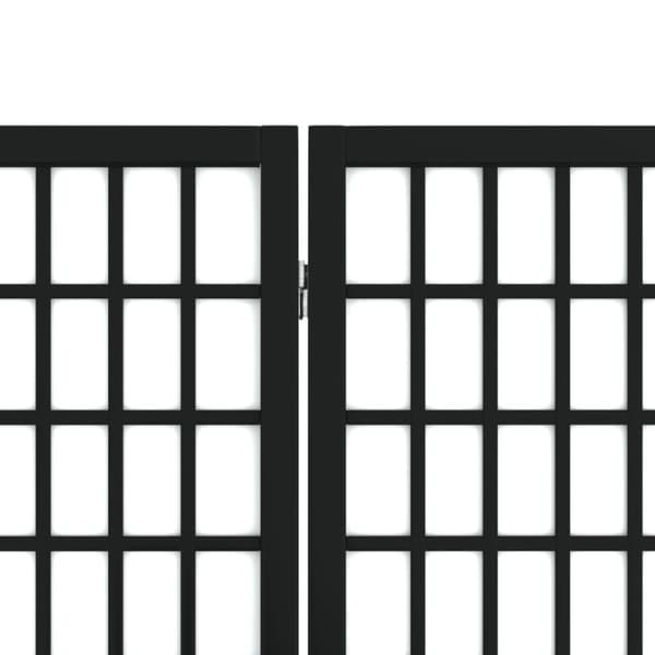 vidaXL Sammenleggbar romdeler 6 paneler japansk stil 240x170 cm svart